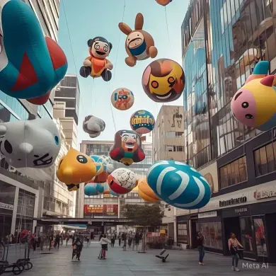 balon udara untuk promosi Makassar murah